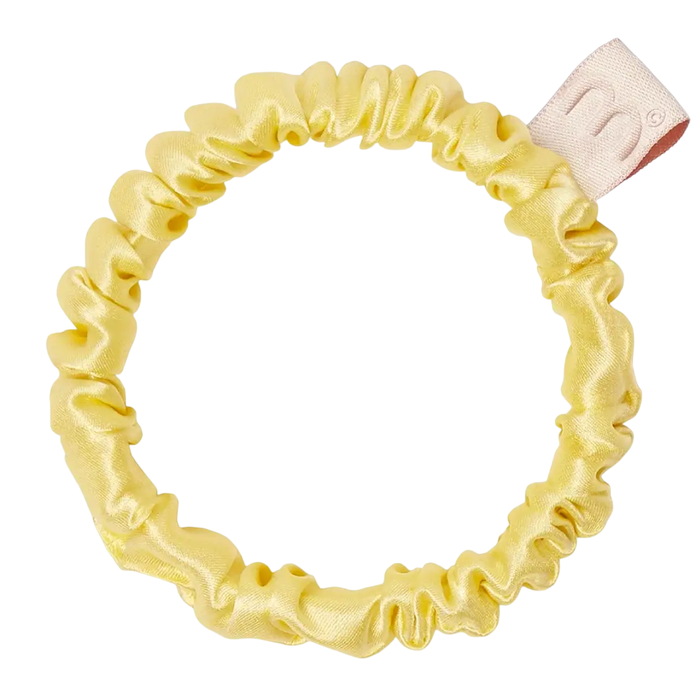 MON MOU Silk Slim Scrunchie Yellow - Тонка шовкова резинка (жовта) MON MOU Silk Slim Scrunchie Yellow - Тонка шовкова резинка (жовта)